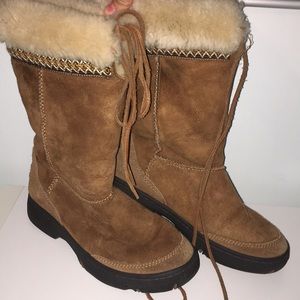 Authentic fur lined ugg boots size 7